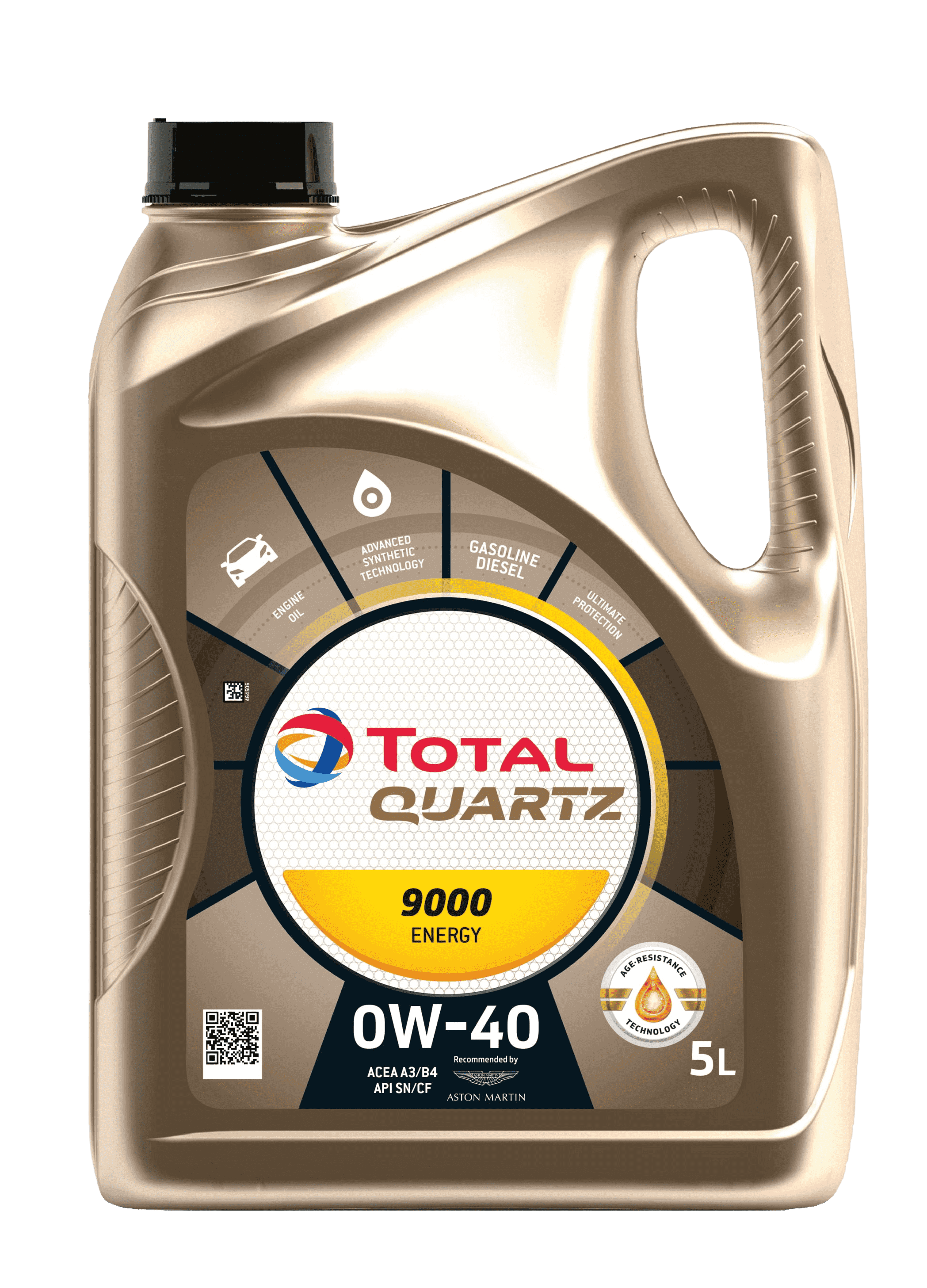 Моторное масло Total QUARTZ 9000 ENERGY 0W40, 5л